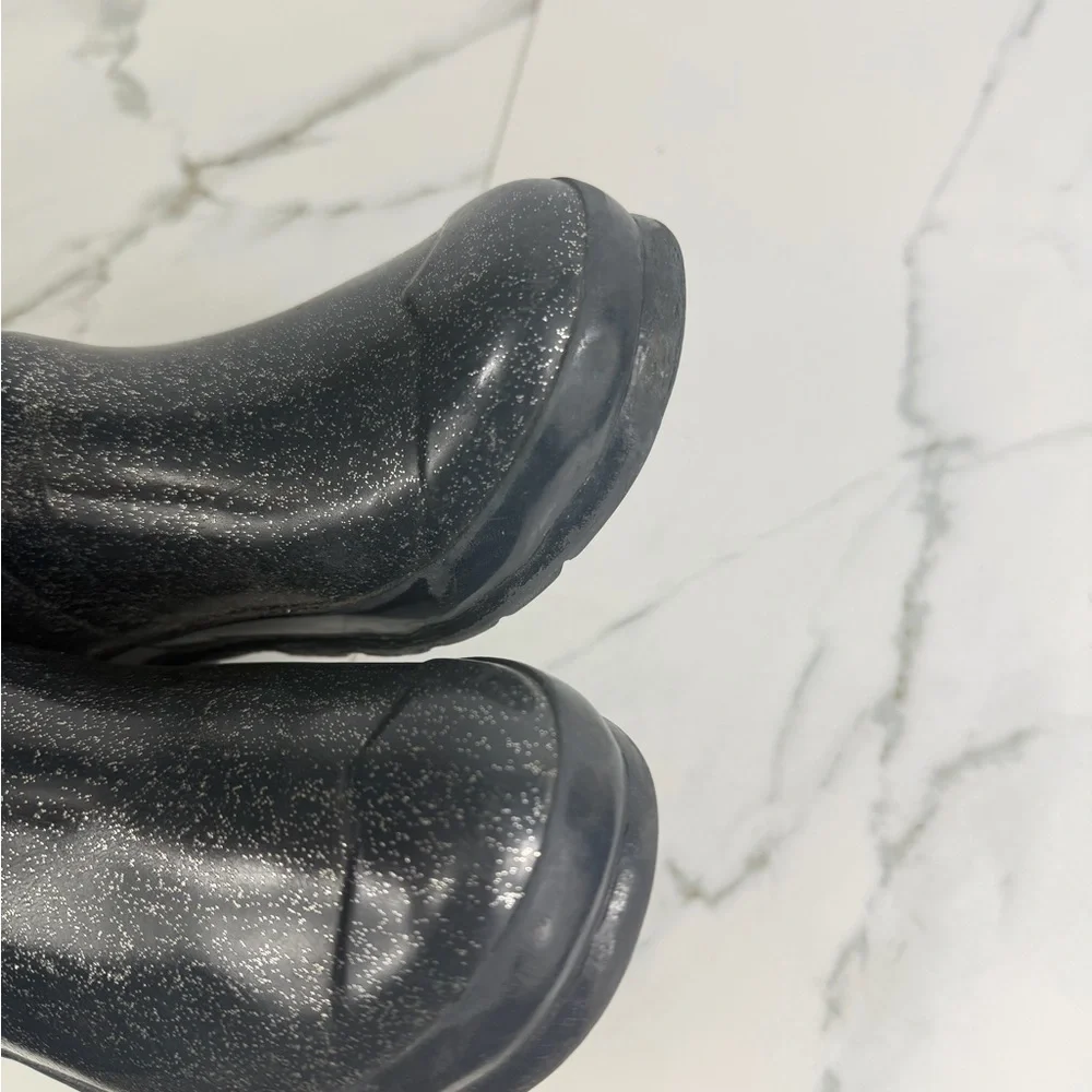 Hunter glitter Black Rain Boots